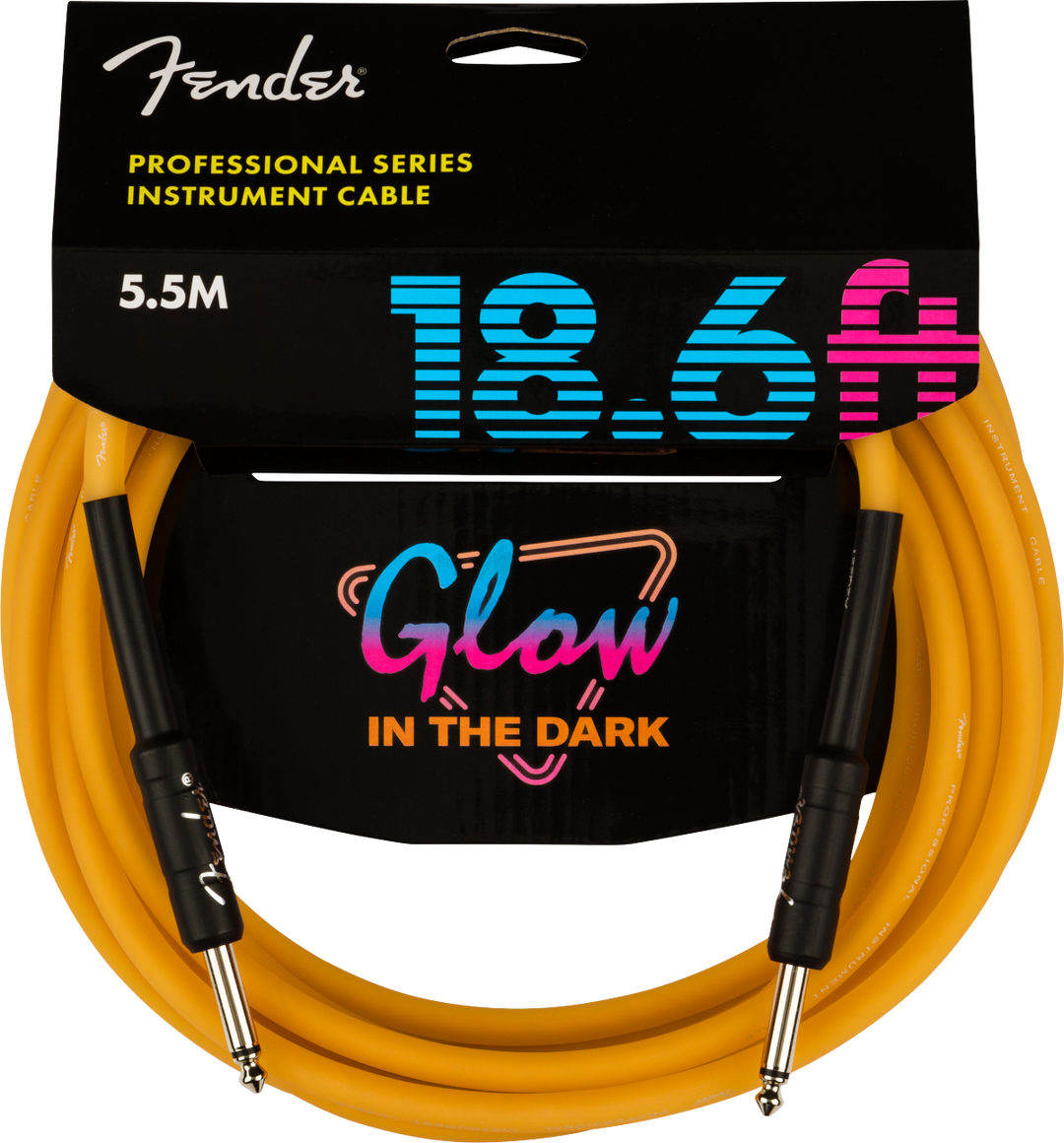 Fender Professional Glow in the Dark Cable, Orange