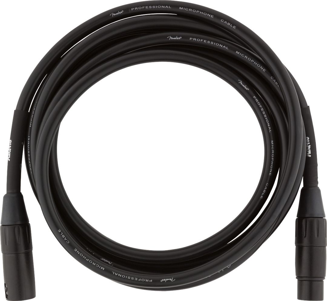 Fender Professional Series Microphone Cable, Black