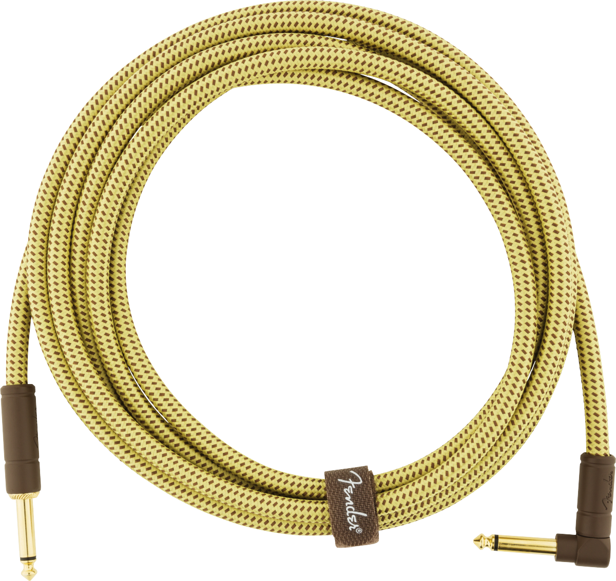 Fender Deluxe Instrument Cable, Right Angled, Tweed – A Strings