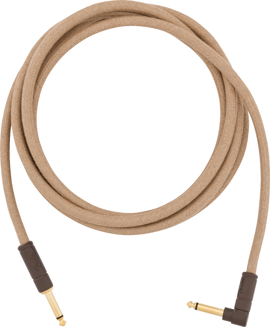 Fender Angled Festival Instrument Cable, Pure Hemp, Natural