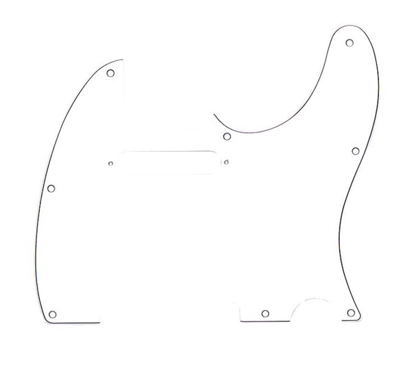 Golpeador Fender Tele de 8 agujeros, color blanco