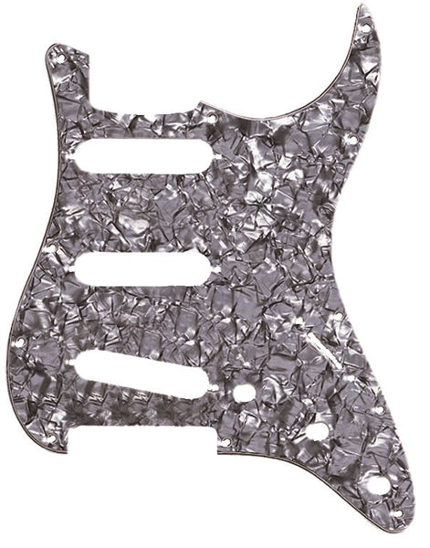 Fender Pickguard, Strat, 11 Hole, 4-Ply Black Pearl
