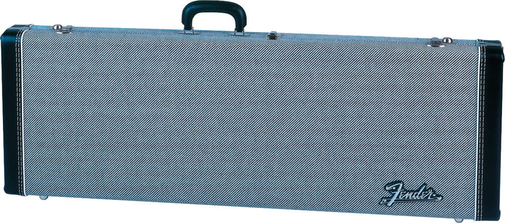 Fender G&G Deluxe Strat/Tele Hardshell Case, Black Tweed with
