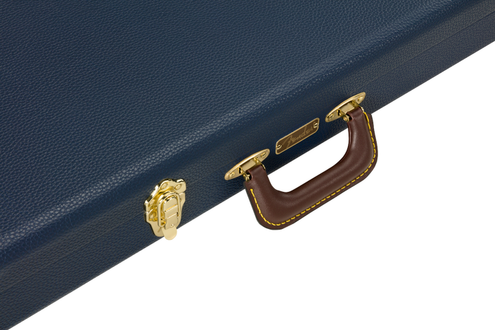 Estuche de madera Fender Classic Series para guitarra Strat/Tele, azul marino