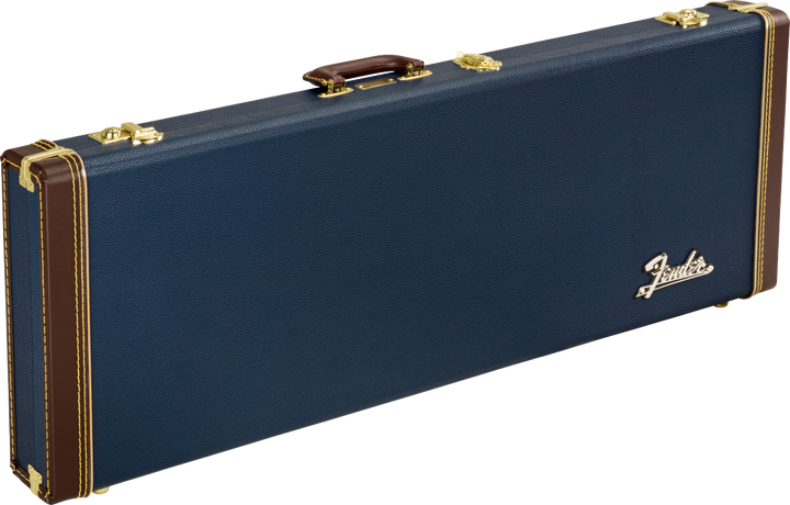 Estuche de madera Fender Classic Series para guitarra Strat/Tele, azul marino