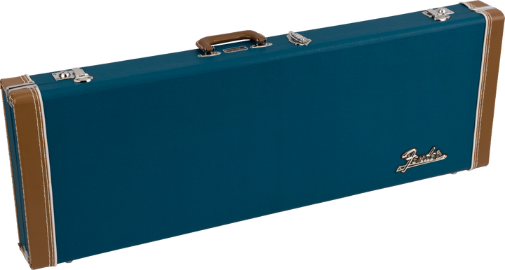 Estuche de madera Fender Classic Series para guitarra Strat/Tele, azul Lake Placid