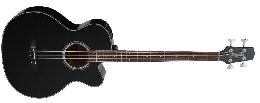 Takamine GB30CE-BLK Acoustic Bass, Solid Spruce Top, Mahogany Back w/ TK-40D Pickup, Black