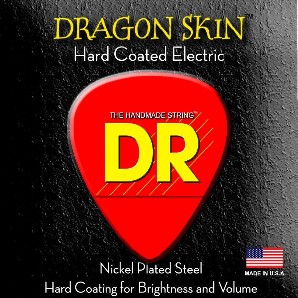 DR K3 Dragon Skin Coated Electric String Set, .011-.050 - A Strings