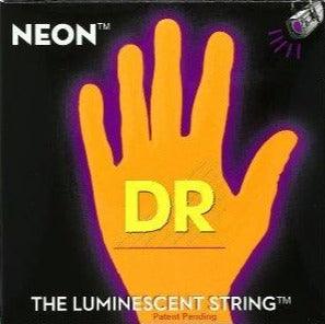 DR Neon Electric String Set, Orange, .009-.042 - A Strings