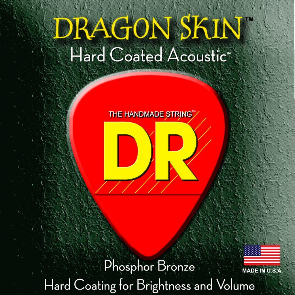 DR K3 Dragon Skin Coated Acoustic 12 String Set, .010-.048 - A Strings
