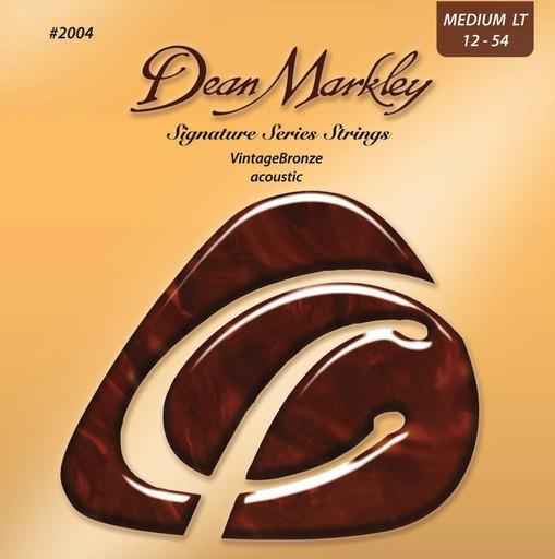 Dean Markley Signature Series Acoustic String Set Vintage Bronze, .012-.054 - A Strings