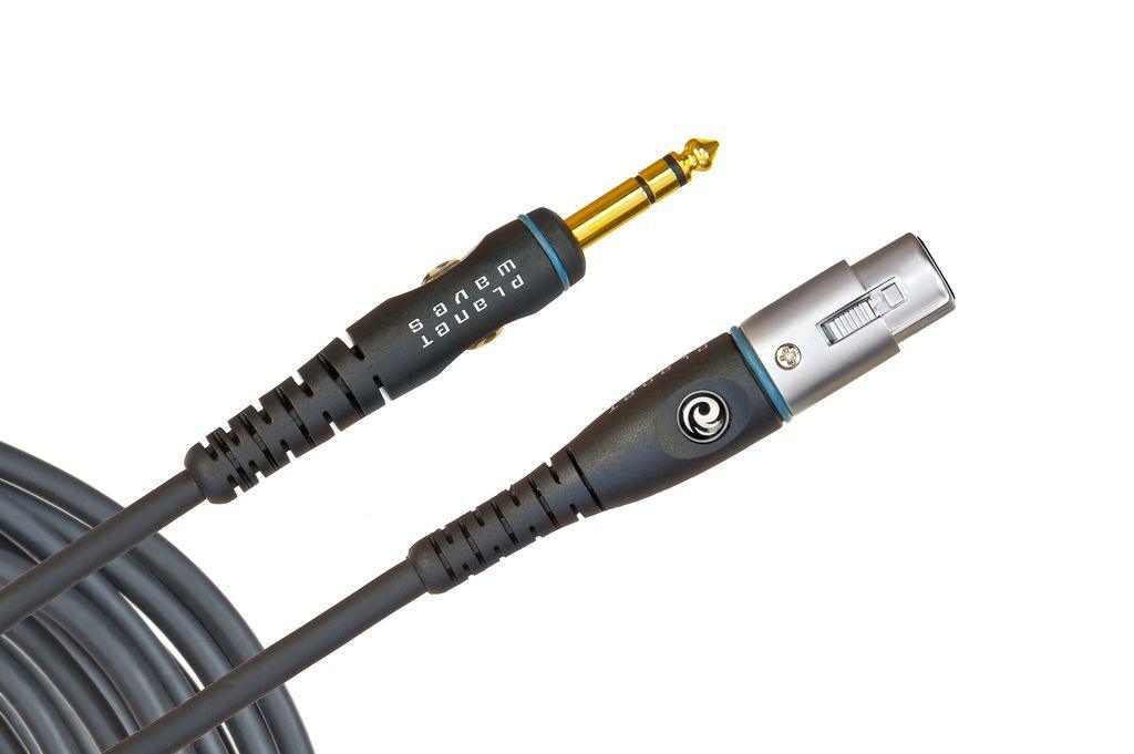 D'Addario Microphone Cable, Custom Series, XLR-TRS Jack - A Strings