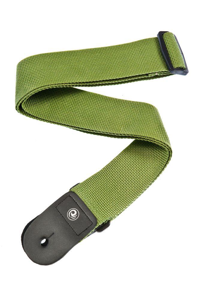 D'Addario Polypropylene Guitar Strap - Green - A Strings