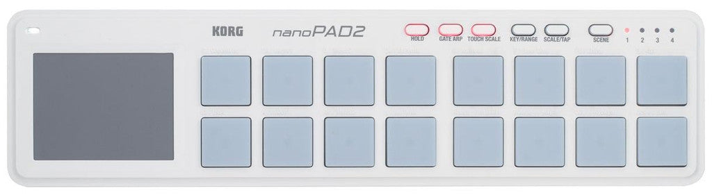 Korg nanoPAD2 Slimline USB Controller, White
