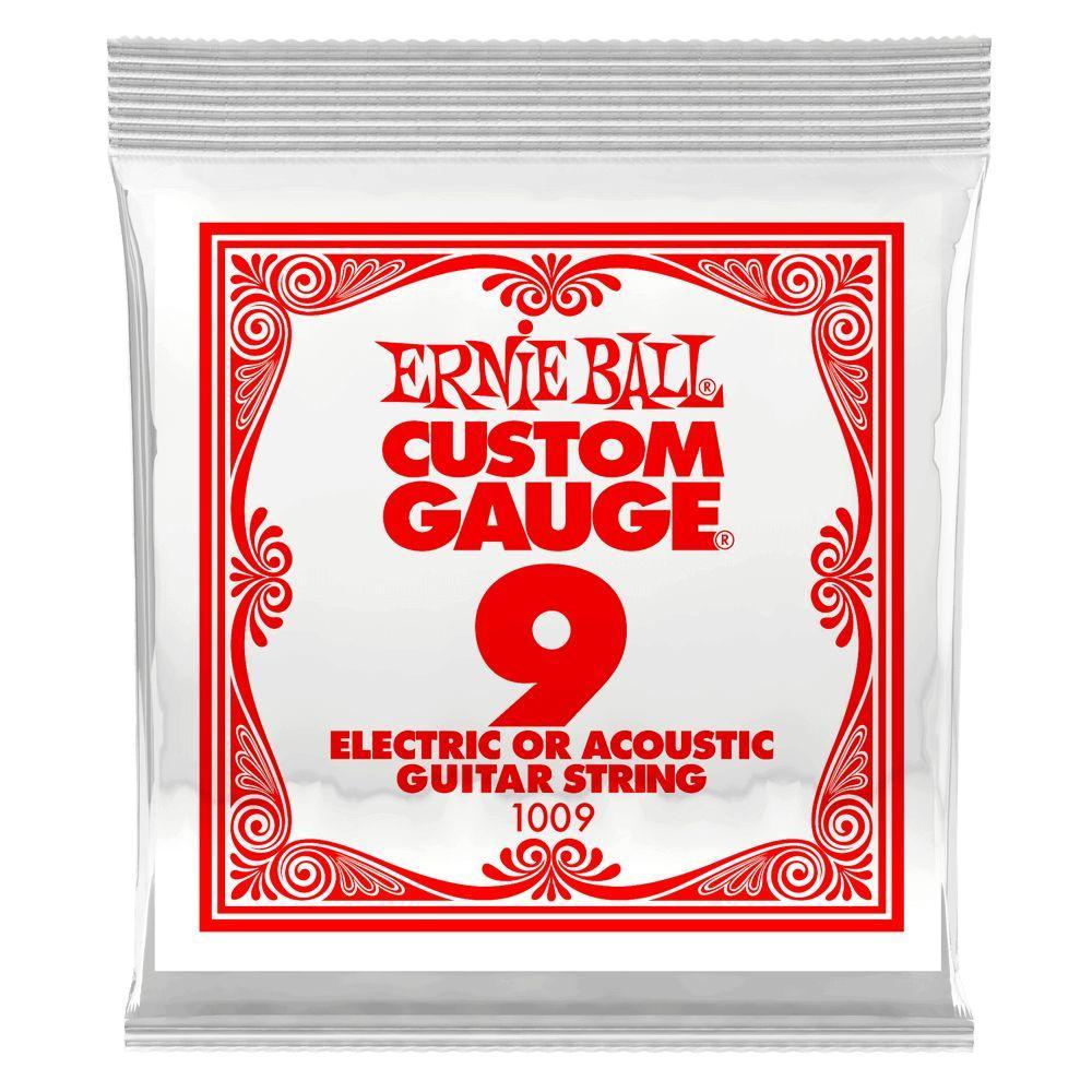 Ernie Ball Single String, Plain Steel, .009 - A Strings