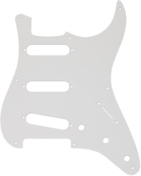 Fender Pickguard, 50s Strat, 8 Hole S/S/S Configuration, 1-Ply, White