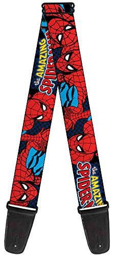 Buckle Down Amazing Spiderman Guitar Strap - A Strings