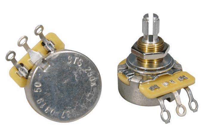 CTS 250k Audio (Log) Potentiometer, Volume, Imperial for most USA - A Strings
