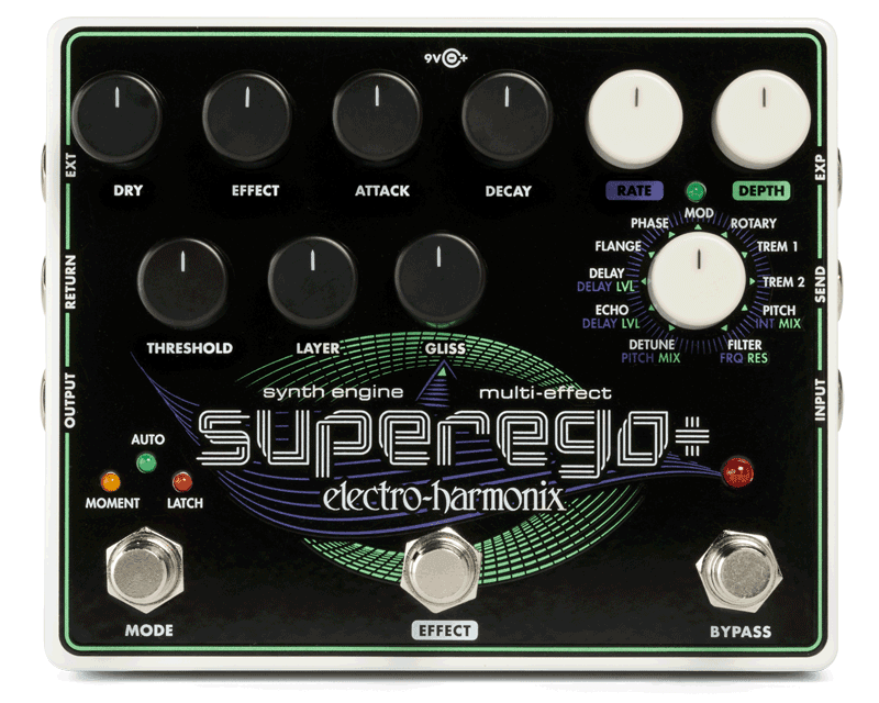 Electro Harmonix Superego+ Synth Engine Pedal - A Strings