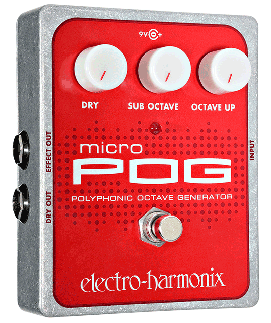 Electro Harmonix Micro POG Polyphonic Octave Generator Pedal - A Strings