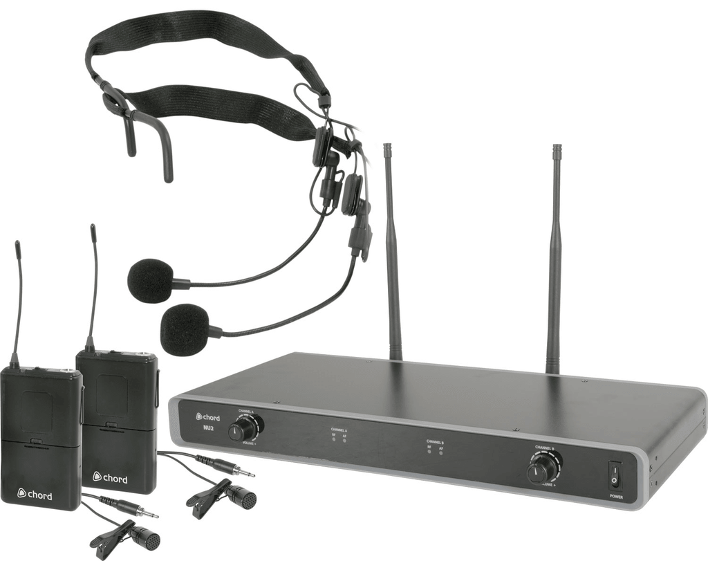 Chord Dual UHF Wireless Beltpack System - 863.3MHz + 864.3MHz - A Strings