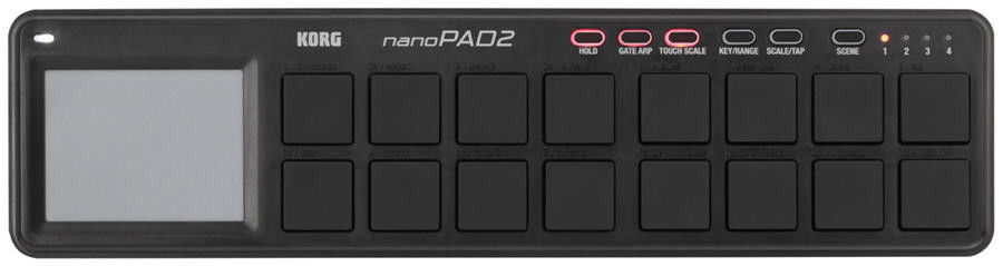 Korg nanoPAD2 Slimline USB Controller, Black