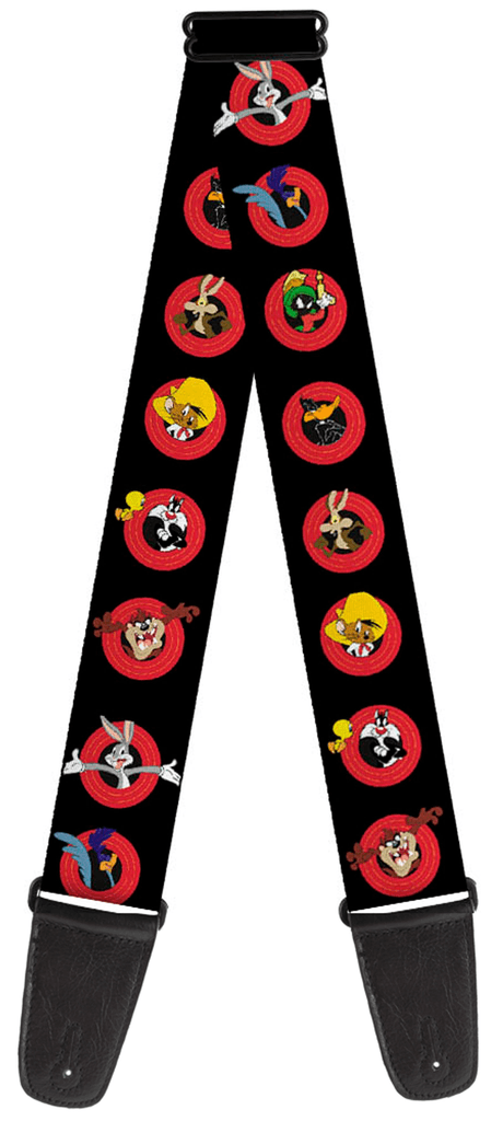 Buckle Down Looney Tunes Logo Guitar Strap - A Strings