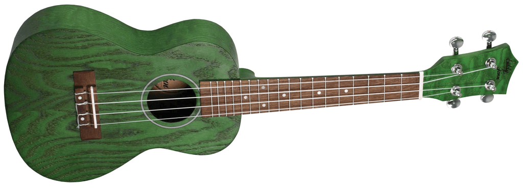 Eddy Finn Green Ash Concert Ukulele - A Strings