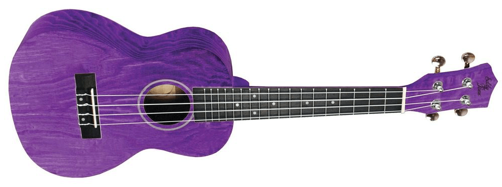 Eddy Finn Purple Ash Concert Ukulele - A Strings