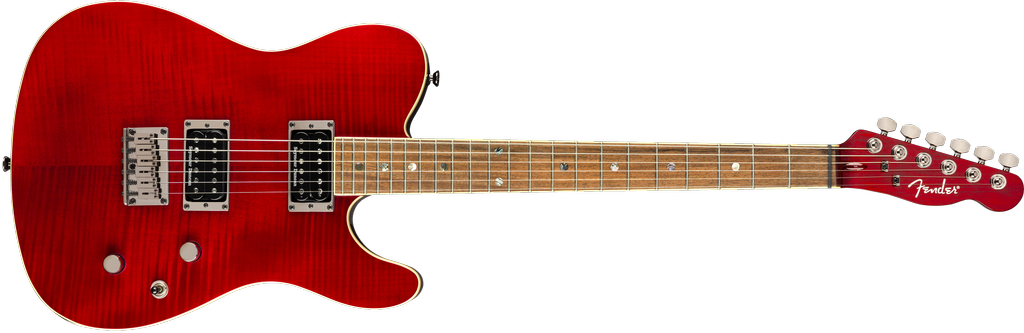 Fender Special Edition Custom Telecaster Flame Maple Top, Crimson Red Transparent, HH
