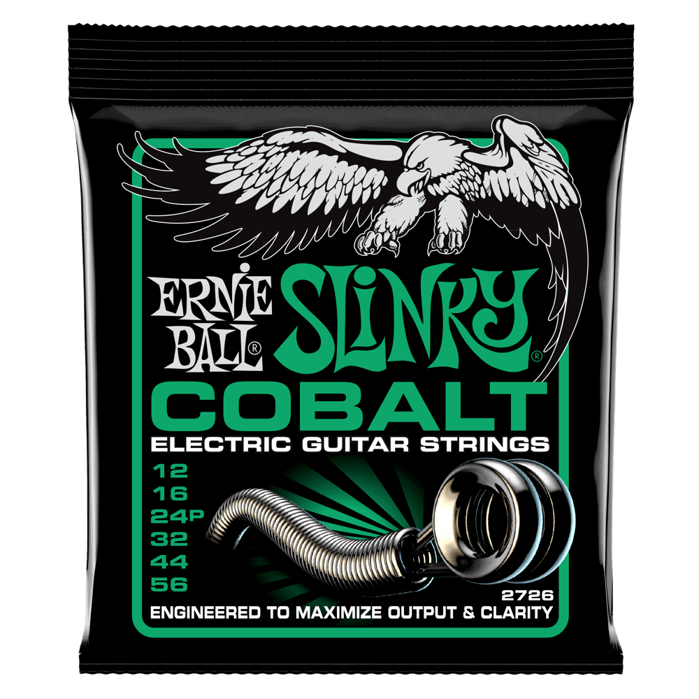 Ernie Ball Cobalt Electric Guitar String Set, Not Even Slinky .012-.056 - A Strings