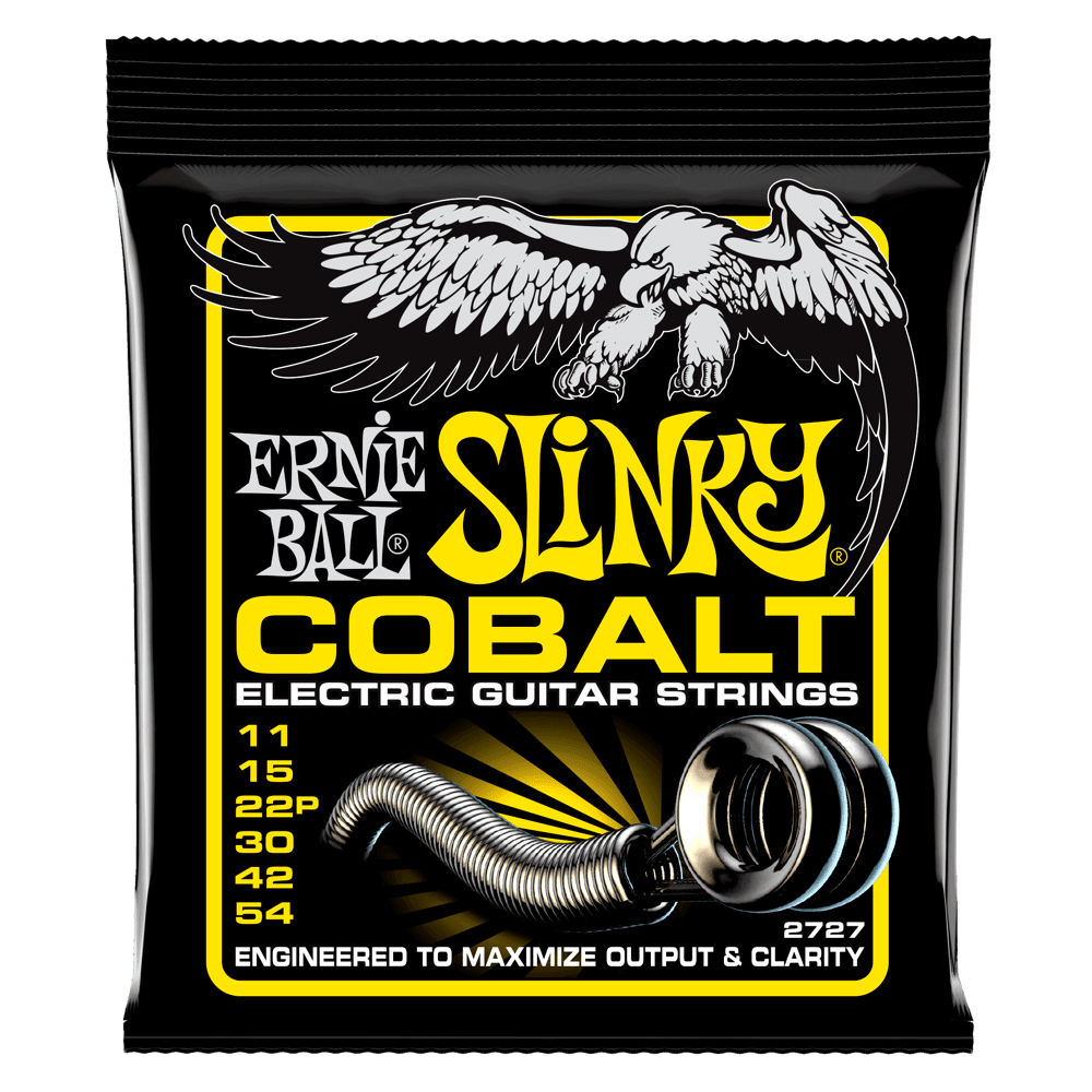 Ernie Ball Cobalt Electric Guitar String Set, Beefy Slinky .011-.054 - A Strings