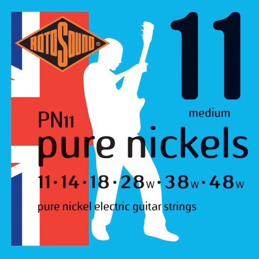 Rotosound Pure Nickel Electric Guitar String Set, .011-.048