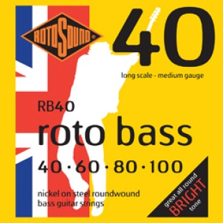 Rotosound Bass Guitar String Set, .040-.100