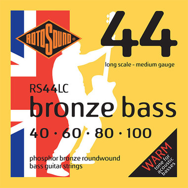 Rotosound Bronze Bass 44 Acoustic Bass String Set, .040-.100