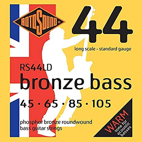 Rotosound Bronze Bass 44 Acoustic Bass String Set, .045-.105