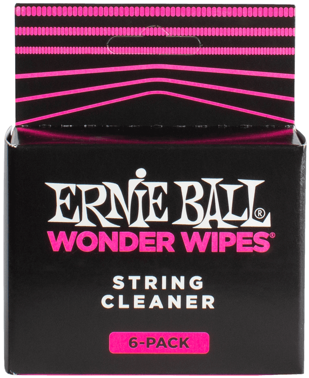 Ernie Ball Wonder Wipes String Cleaner 6-Pack - A Strings