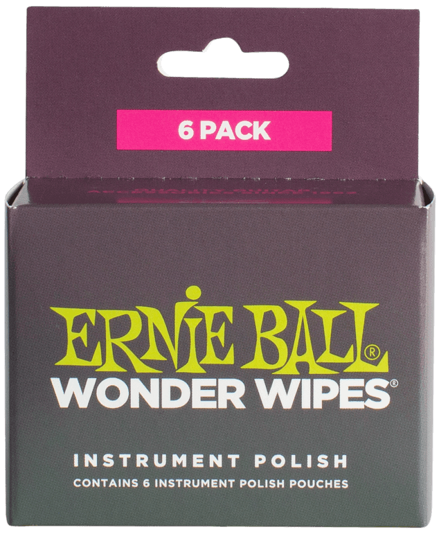 Ernie Ball Wonder Wipes Guitar Polish 6-Pack - A Strings