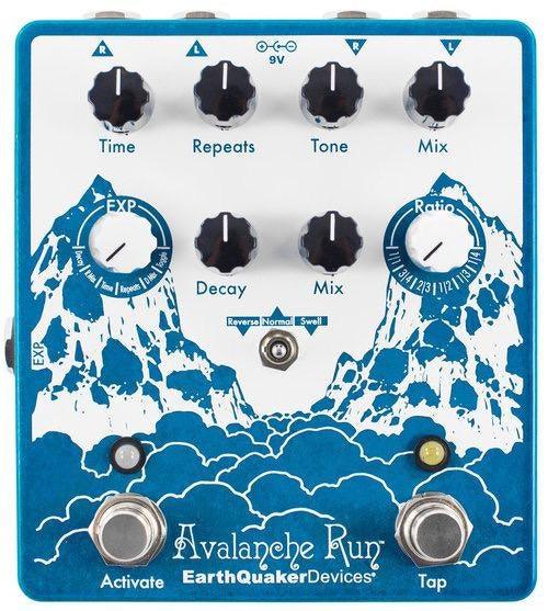 EarthQuaker Devices Avalanche Run V2 Stereo Reverb & Delay Effects Pedal - A Strings