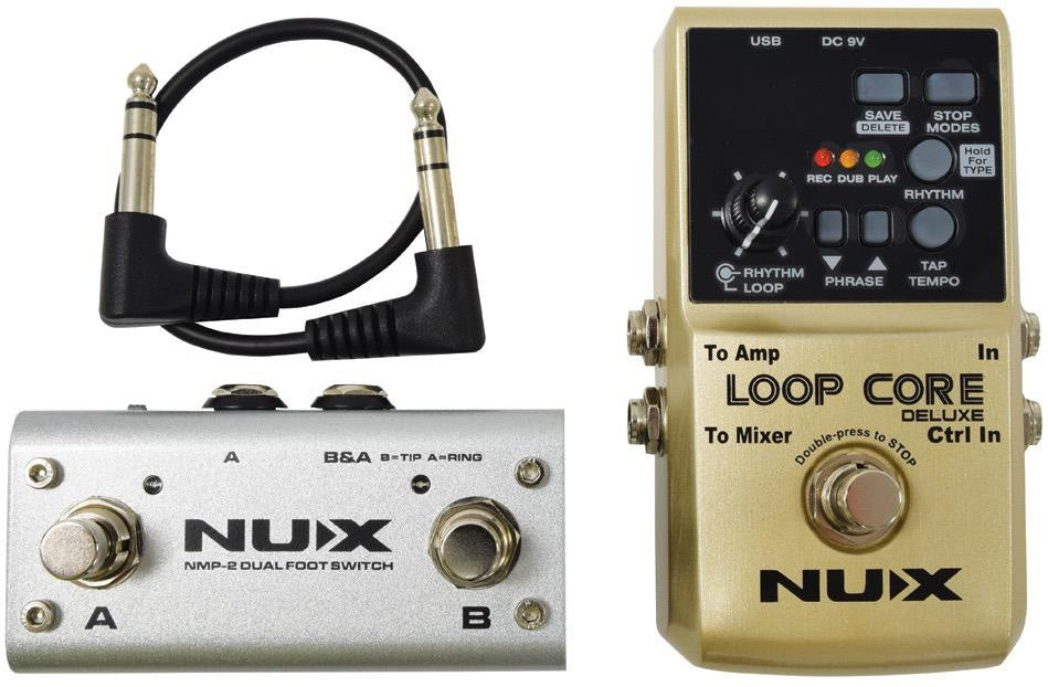 Paquete Deluxe de pedales Looper NUX Loop Core