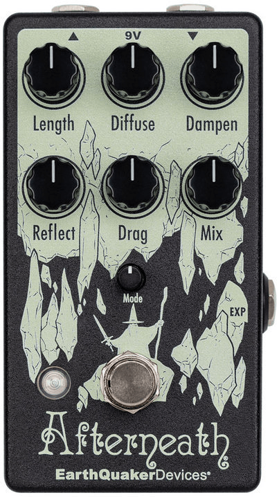 EarthQuaker Devices Afterneath V3 Enhanced Otherworldly Reverberator Effects Pedal - A Strings