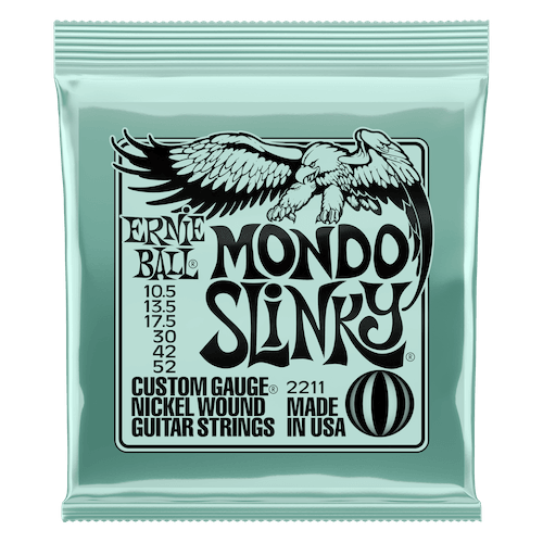 Ernie Ball Slinky Electric Guitar String Set, Mondo Slinky .0105-.052 - A Strings