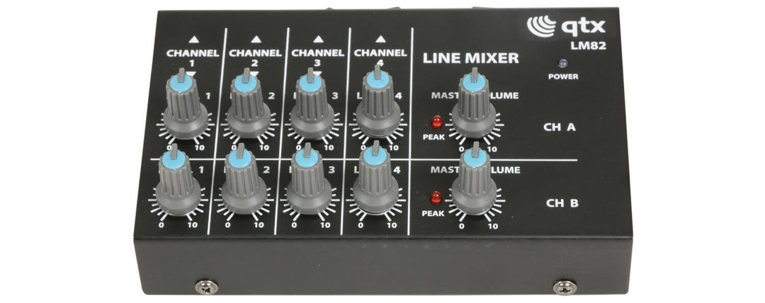QTX 4 Channel Line Level & Instrument Mixer