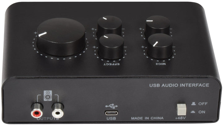 Citronic USB Audio Interface, 2 Microphone, 1 Instrument