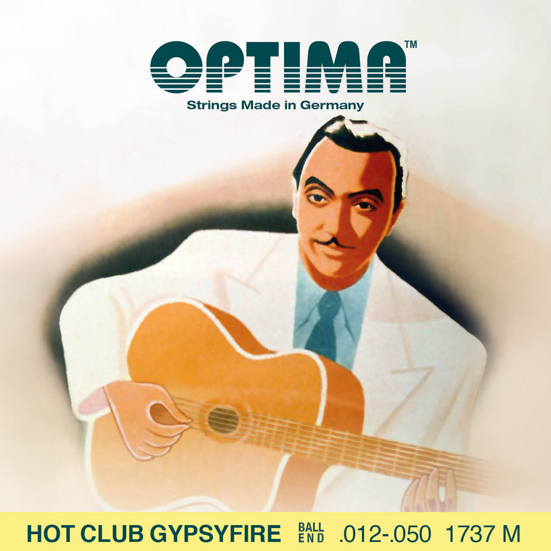 Optima Hot Club Gypsyfire 1737M Acoustic String Set, Silverplated, .012-.050