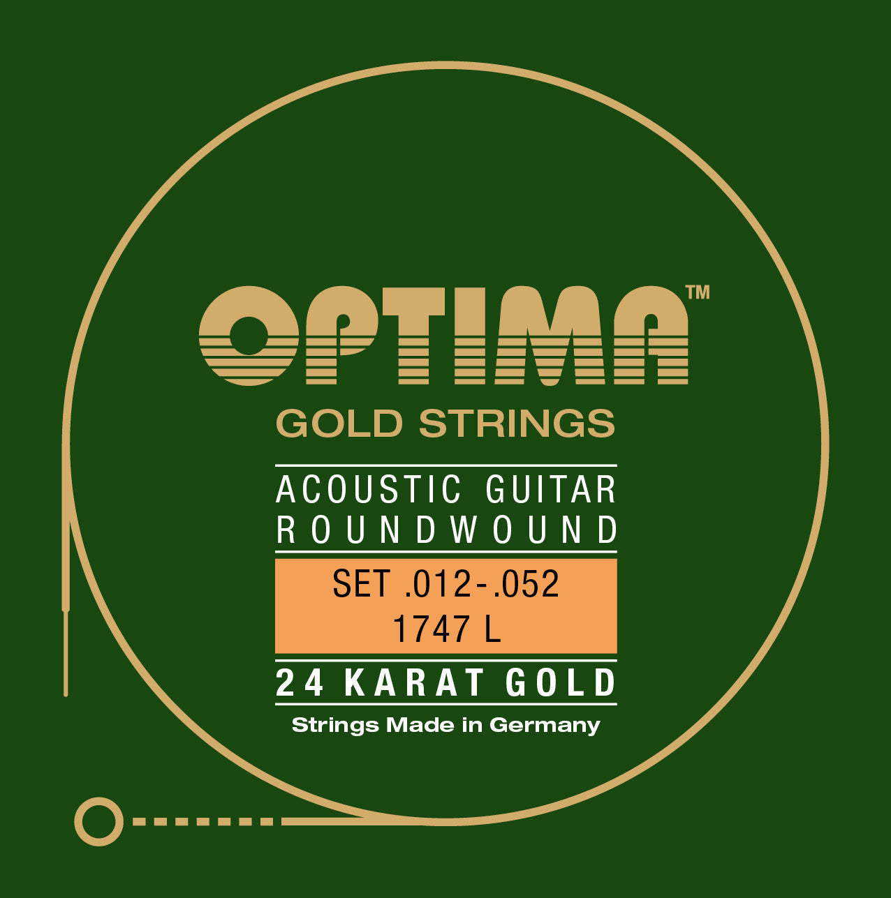 Optima Gold Acoustic String Set .012 .052