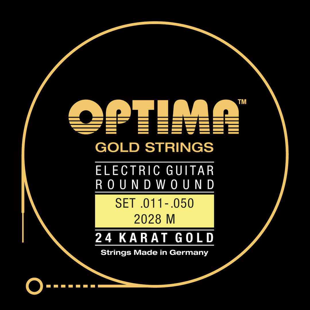Optima Gold Electric Guitar String Set, Gold, .011-.050