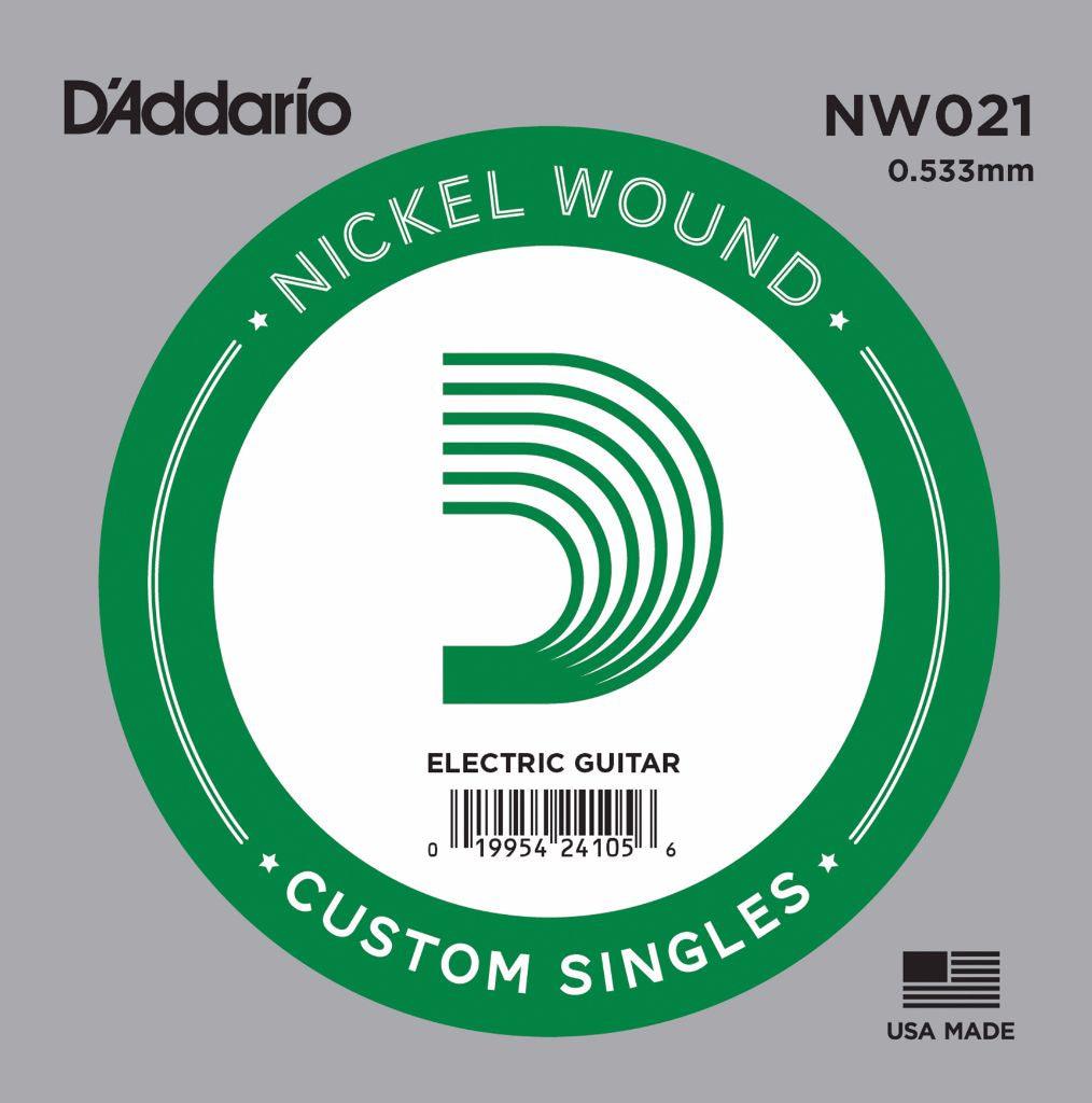 D'Addario Single String, Nickel Wound, .021 - A Strings