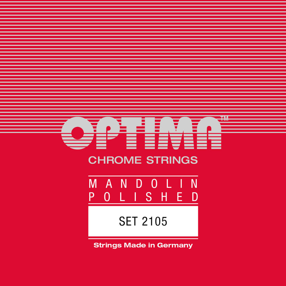 Optima Mandolin String Set, Chrome Polished, Loop End, .010-.036