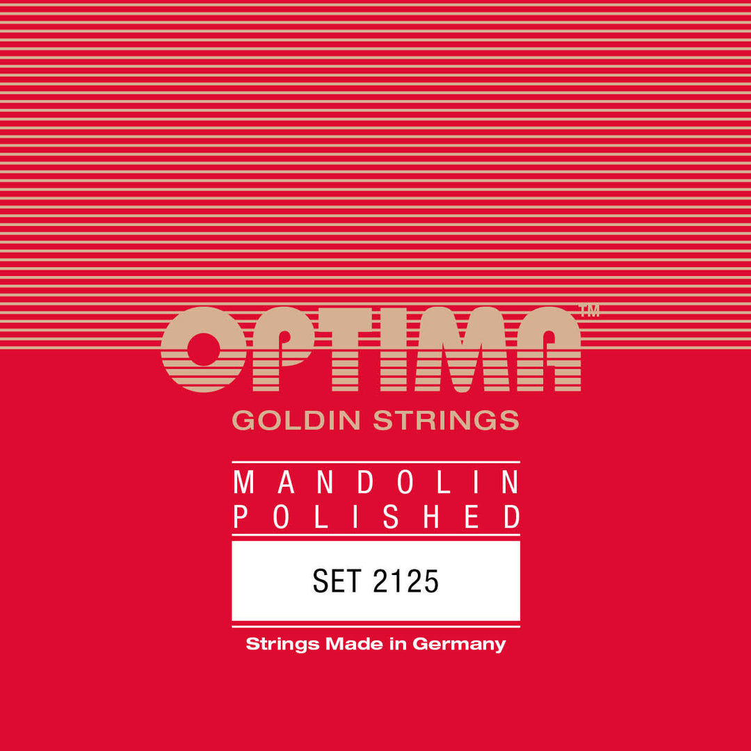 Optima Mandolin String Set, Goldin Specially Polished, Loop End, .010-.036